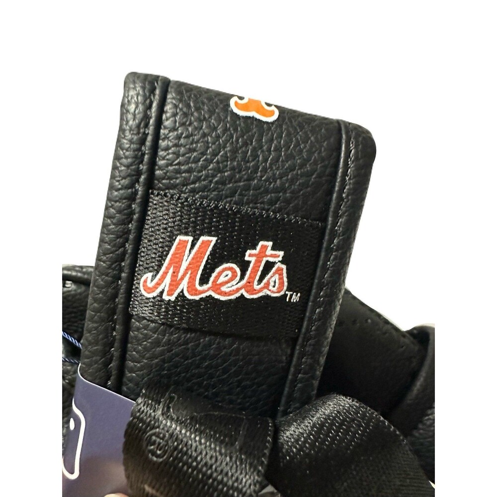 NEW Montana West MLB New York Mets Stamped Logo Mini Backpack Black PU Leather - Picture 6 of 10